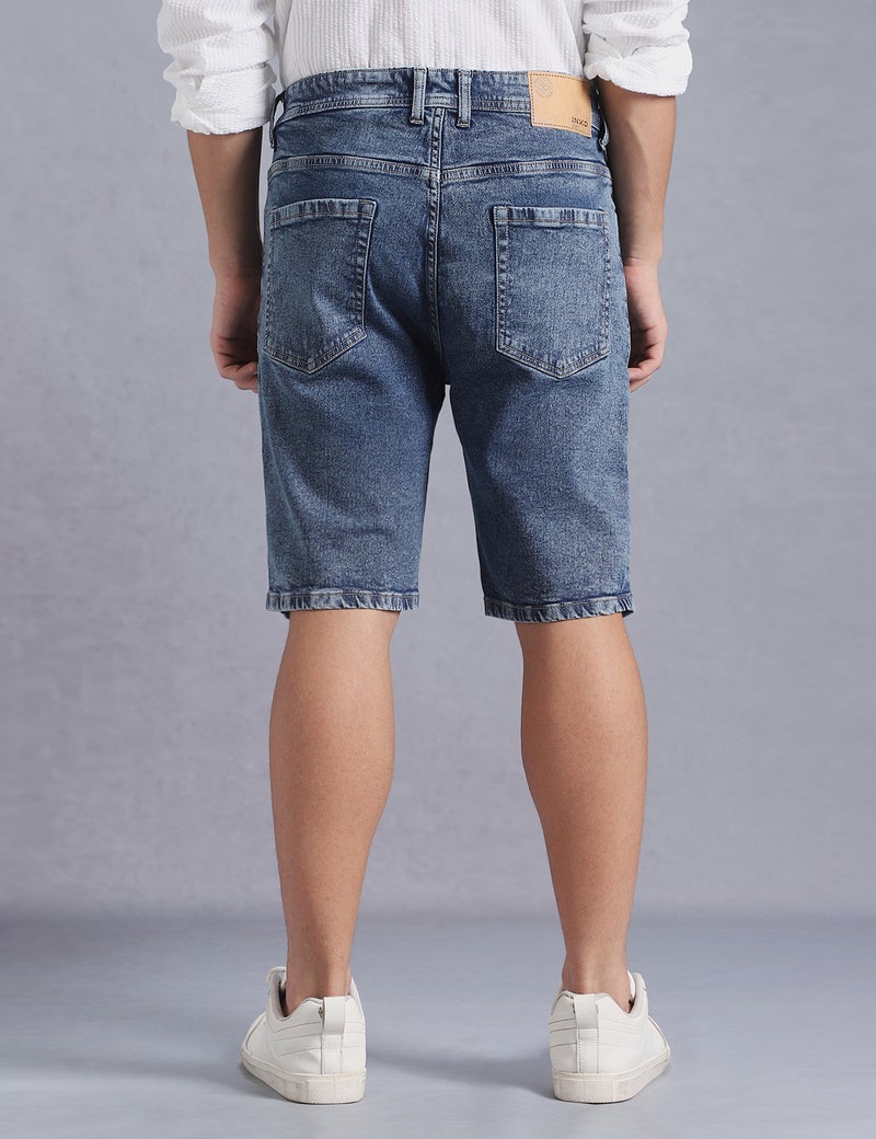 inkd شورتات جينز للرجال - متوسطة الارتفاع | قطن غني | التركيب المنتظم - Image 3